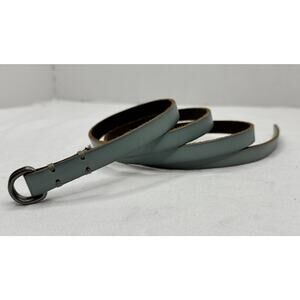 Live Love Loft Women’s Baby Blue Leather Skinny Belt Size Medium 44" Long